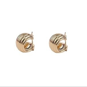 Ferragamo Gold Hoop Earrings